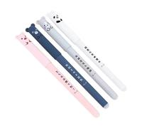 Uqezagpa 4Pcs Cartoon Gel Pen Erasable Gel Pen 0.35mm Needle Tip Office Writing Supplies For Adult Student Writing Noting School Supplies