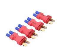 Uqezagpa 4Pcs EC2 Female To T Dean Male Plug Conversion Connectors For Battery Charging Remote Quadcopter Application Accessories Outdoor Power Adapter