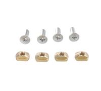 Uqezagpa 4Pcs Hydrofoil Mounting T-Nut 8mm/6mm Mounting T-Nut And Screws Surfing Accessories For Surfing Most Hydrofoil Tracks T Nut
