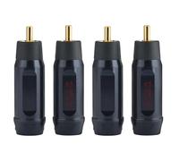 Uqezagpa 4PCS Male Auditory Plugs Soldering Connectors for Music Box Projects and HiFi