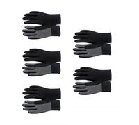 Uqezagpa 5 Pairs Multifunctional Working Gloves Dotted Driver Gloves Nylon Work For Cycling Gardening Climbing Lightweight Work