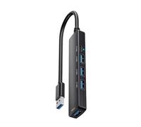 Uqezagpa 5 Port Powred USB3.0 Hubs USB Extender USB Splitter With 5V C Power Data Port Extender For Laptop PC Car Hubs For Car
