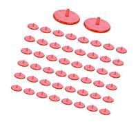Uqezagpa 50pcs Golf Ball Markers Assorted Colors Clear Light Weight for Golf Course Green Positioning Tees Markers