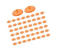 Uqezagpa 50pcs Golf Ball Markers Assorted Colors Clear Light Weight for Golf Course Green Positioning Tees Markers