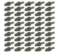 Uqezagpa 50Pcs Quickly Change Beads Fishing Methods Feeder Connectors Inline Quickly Change Bead Hair Rigs Stop Bead Fishing Accessory Feeder Tackle