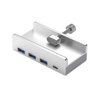 Uqezagpa 5Gbps USB/Type C Concentrator Clamp USB3.0 Splitter Adapter Dock Station 4-Port for Desktop Computer PC