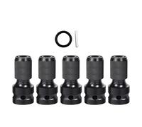Uqezagpa 5Pcs 1/2Inch Square Drive to 1/4 Hexagonal Adapter for Impacts Ratcheting Wrenches Quick Releases Compatibles Power
