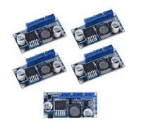 Uqezagpa 5Pcs Adjustable DC7-35V Power Supply Module with 90% Efficiency for Circuits and Stable LED Light Constant Current Voltages Module