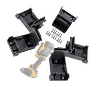 Uqezagpa 5Pcs Battery Holder Wall Mount Battery Dock Holder for Power Tool Holder Bracket Fixing Protector for Battery