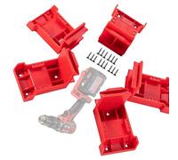 Uqezagpa 5Pcs Battery Holder Wall Mount Battery Dock Holder for Power Tool Holder Bracket Fixing Protector for Battery