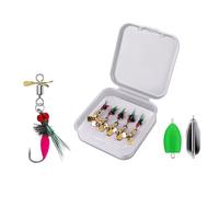 Uqezagpa 5Pcs Double Hook Fishing Lures Topwater Baits with Sharpened Crank Hooks Dry Fly Fish Lures Tackle Topwater Baits Hook