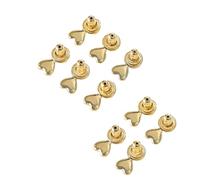 Uqezagpa 5PCs Love Shape Earring Supports Secure Hold Corrosive Proof Metal Ergonomic Structure for Sports Travel and Everyday Use Allergy Resistant Copper Earring Backs