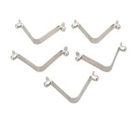Uqezagpa 5Pcs V Shaped Spring Buckle Tent Poles Clip Locking Tube Pin Push Button Spring Clips For Tents Tube Enduring Tent Poles Clip