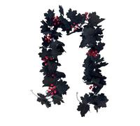 Uqezagpa 6.56ft Artificial Autumn Hanging Plant Ornament For Mantels Wall Window Halloween Thanksgiving Fall Decoration Artificial Autumn