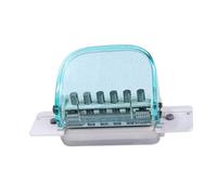 Uqezagpa 6 Hole Paper Puncher Six Hole Punching Machine Portable Clear Manual Puncher Office School Supplies