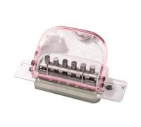 Uqezagpa 6 Hole Paper Puncher Six Hole Punching Machine Portable Clear Manual Puncher Office School Supplies
