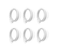 Uqezagpa 6 Piece Feeding Cup Food Water Bowl Dispenser for Budgerigars Lovebirds Compacts Bird Cage Essential Accessories Parakeet Container Transparent Bird Container