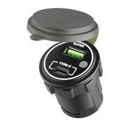 Uqezagpa 66W Car Charging Adapter Double Port Type C PD30W+USB 36W with Touch Switches for Car, Trucks, SUVs, Motorcycles,