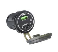 Uqezagpa 66W Car Charging Adapter Double Port Type C PD30W+USB 36W with Touch Switches for Car, Trucks, SUVs, Motorcycles,