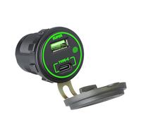 Uqezagpa 66W Car Charging Adapter Double Port Type C PD30W+USB 36W with Touch Switches for Car, Trucks, SUVs, Motorcycles,