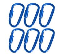 Uqezagpa 6lots Alloys Caribiner Hook Karabiners Keychains Carabiners Outdoor For Camping Hiking And Outdoor Use Rock Climbing Carabiner