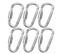 Uqezagpa 6lots Alloys Caribiner Hook Karabiners Keychains Carabiners Outdoor For Camping Hiking And Outdoor Use Rock Climbing Carabiner