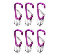 Uqezagpa 6ots Large Strong Carabiner Small Carabiner Keychains Pack Carabiners Clip For Efficient Gear Management Multifunctional Hanging Clip