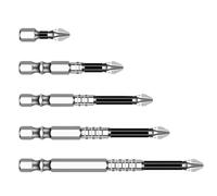 Uqezagpa 6Pcs Antislip Screwdriver Bits Set Alloy Steel for Multiple Screw Specifications and Hand Repair