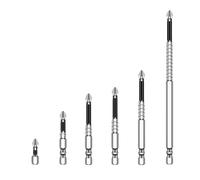 Uqezagpa 6Pcs Antislip Screwdriver Bits Set Alloy Steel for Multiple Screw Specifications and Hand Repair