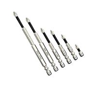 Uqezagpa 6Pcs Magnetic Screwdriver Drill Bit Set for Electric Drills Impacts Driver Profession Antislip Enhances