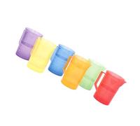 Uqezagpa 6PCS Multicolor Measuring Cup For Messy Play Sand Water Activity Early Learning Educational Toy For Activity Translucent Color Jugs Set