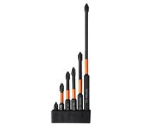 Uqezagpa 6Pcs/Set Magnetic Batch Head Strong Hardness Screwdriver Set 25-150mm Nonslip Screwdriver