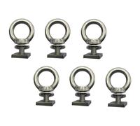 Uqezagpa 6Pcs Tie Down Anchoring Set Eye Nut T Slot Bolts For Holding Bungee Cord T Track Mount Tie Down Anchors For Roof Rack Rustproof Roof Rack