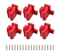 Uqezagpa 6Pcs Wall Mount Machine for 12V Battery Electric Tool Holder Bracket Fixing Devices Fit Storage Rack Power