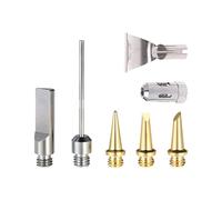 Uqezagpa 7 Piece Butanes Soldering Iron Tips Set Portable Design for Outdoor Wireless Welding Torch Pen Tools