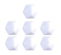 Uqezagpa 7Pcs Blanks Acrylic Polyhedral Dices 20mm Round 20 Sided for Board Game Sticker Math Counting Teaching Teaching Mathematical Tool