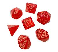 Uqezagpa 7Pcs / set Polyhedral Acrylic Dices Multi-faced Various Shape Digital Game for Club Party Family Board Props Role Playing