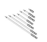 Uqezagpa 7Piece Magnetic Screwdriver Bit, Steel Antislip Impacts Resistant Screwdriver Bit Tool Set for Home