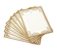 Uqezagpa 8 Sheets Letter Writing Papers Vintage Letter Papers Stationary Set Lined for Invitations Greeting Letter