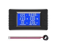 Uqezagpa 80-260V Multimeter Voltmeter Ammeter LCD Display Current Power Energy Meter Digital Detector Current
