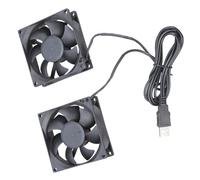 Uqezagpa 8025 5V USB Powered Bearing Cooling Fan 8CM for Various Electronic Products and Pet Houses Double Cooling