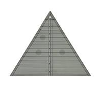 Uqezagpa 9.5 Inches Equilateral Triangle-shaped Quilting Template Ruler Acrylic Sewing Ruler Template Patchwork Tool