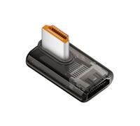 Uqezagpa 90-Degree Adapter 8K60Hz 4K120Hz Right Angled Coupler for PC Projector ABS Housing 8 Styles HDTV Female to Male Adapters