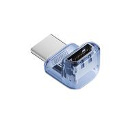 Uqezagpa 90-Degree Adapter 8K60Hz 4K120Hz Right Angled Coupler for PC Projector ABS Housing 8 Styles HDTV Female to Male Adapters