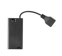 Uqezagpa AA Battery Case USB Female Slot 2/3/4/6/8 Slot AA Battery Case Box USB Battery Box with Switches for Led