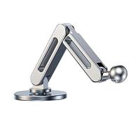 Uqezagpa Adjustable 17mm Ball Mount Adhesive Base Aluminum Mounting For Car Dashboards Phone Holder & Tablet Stand Phone Stand