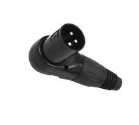 Uqezagpa Adjustable 3Pin Connection Adapter Right Angled 3 Pin Female/Male Connector for Professional
