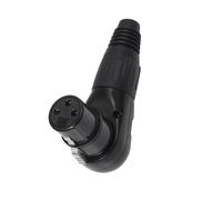 Uqezagpa Adjustable 3Pin Connection Adapter Right Angled 3 Pin Female/Male Connector for Professional