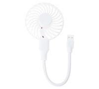 Uqezagpa Adjustable Angled USB Desk Fan with Flexible Hose On/Off Switching for Office Dorm Outdoor Camping 5V Power