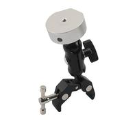 Uqezagpa Adjustable Clamp Mount 360 Degree Rotating Mount Holder For Yacht/Guardrails Aluminum Holder Sturdy Aluminum Bracket